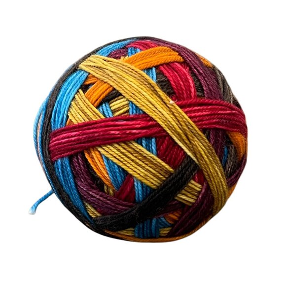 DK Self Striping Multicolor Cotton Crochet & Knitting Yarn Ball For Crafting - Picture 2 of 2